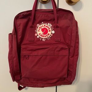 Maroon FjallRaven Kanken Backpack